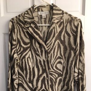 Casual Corner Animal Print Blouse